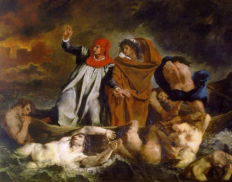 Eugene Delacroix The Barque of Dante Spain oil painting art